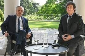 Javier Milei se reunió con Alberto Fernández en la Quinta de Olivos