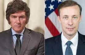Javier Milei se reúne en la Casa Blanca con Jake Sullivan, consejero de Seguridad Nacional de Joseph Biden