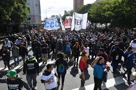 Incidentes en la marcha piquetera
