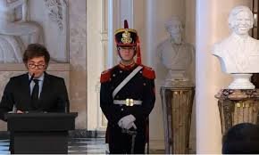 Milei, en el homenaje a Carlos Menem en la Casa Rosada