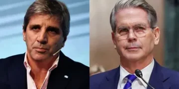 En plena negociación con el FMI, Luis Caputo se reunió con el secretario del Tesoro de EEUU, Scott Bessent
