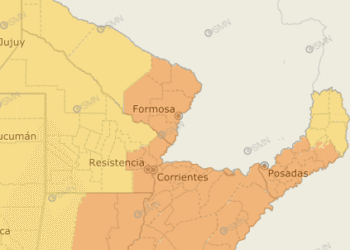 Alertas amarilla y naranja por tormentas en cuatro provincias para hoy