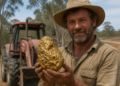 Un hombre halla una pepita de oro de más de 9 kilos mientras trabajaba con su tractor, y la vende por 750.000 dólares