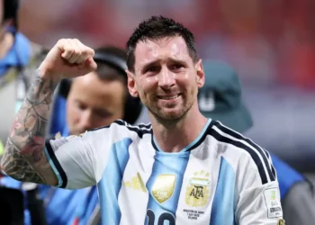 La selección argentina rinde homenaje a Lionel Messi en su despedida